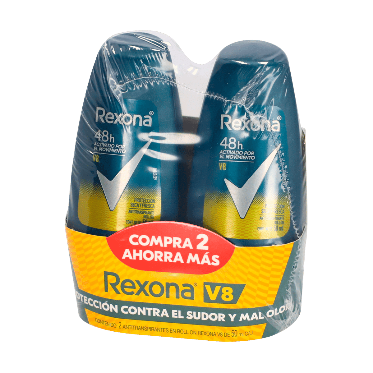 Desodorante Antitranspirante Roll On Rexona V8 50 Ml Desodorante Antitranspirante Roll On Rexona V8 50 Ml