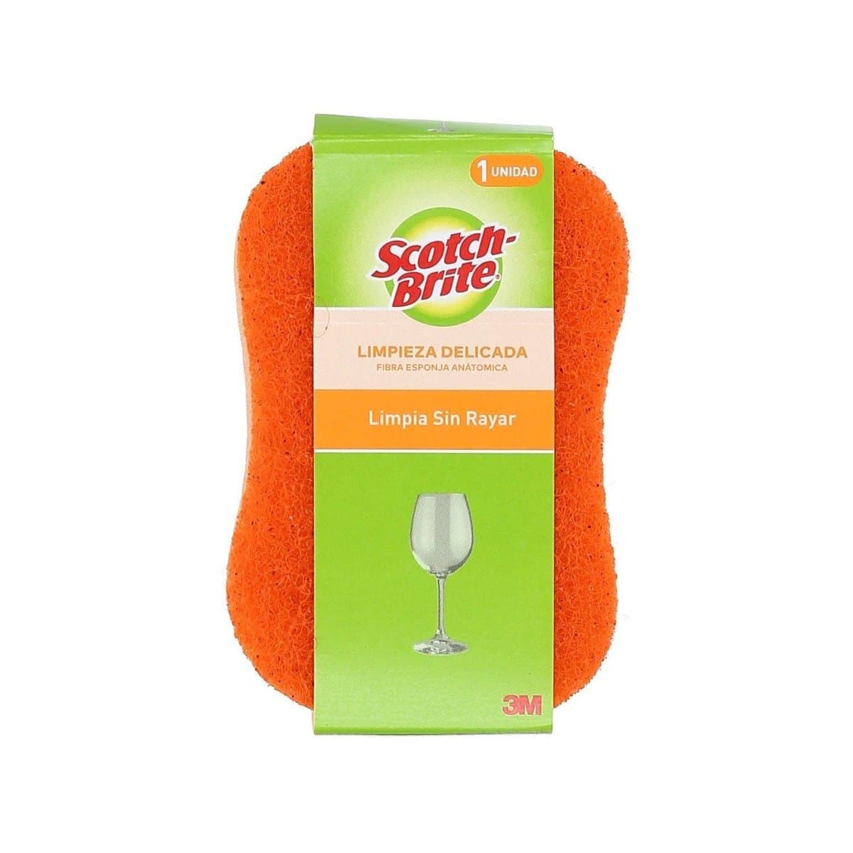 Esponja Anatómica Scotch Brite Limpieza Delicada 1 Ud Esponja Anatómica Scotch Brite Limpieza Delicada 1 Ud