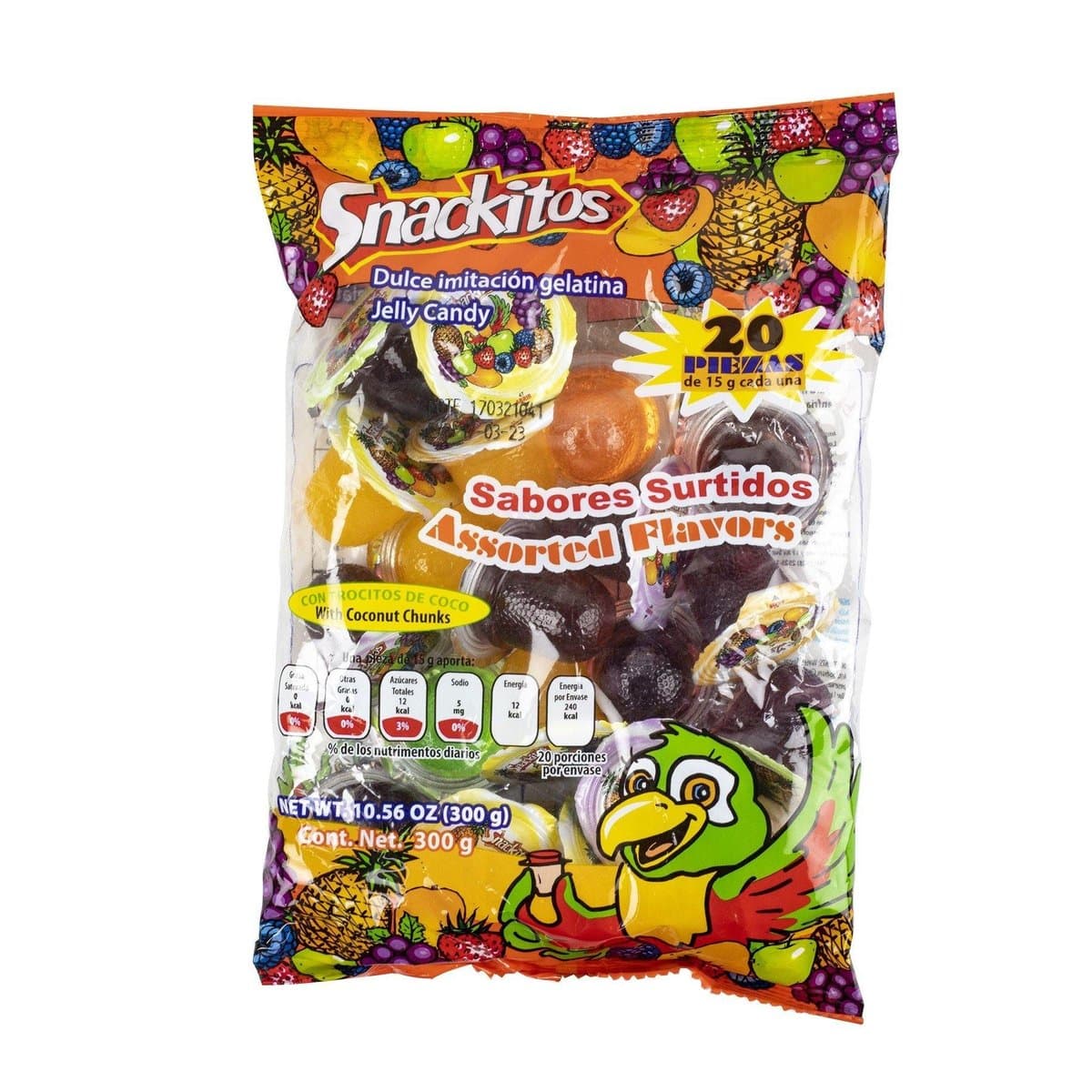 Mini Gelatina Snackitos Sabores Surtidos 20 Piezas Mini Gelatina Snackitos Sabores Surtidos 20 Piezas