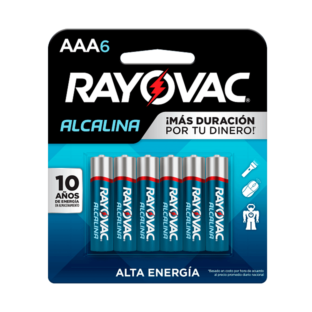 Pila AAA6 Rayovac Alcalina 6 Uds Pila AAA6 Rayovac Alcalina 6 Uds