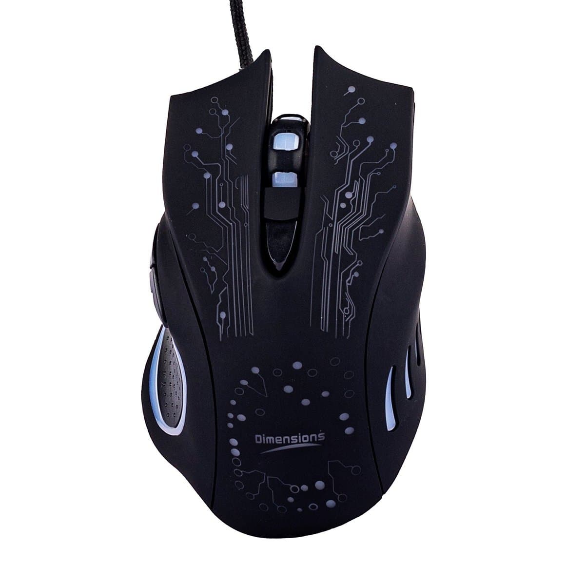Mouse Optico Gaming Dimensions MPJTDMS2006 Negro Mouse Optico Gaming Dimensions MPJTDMS2006 Negro