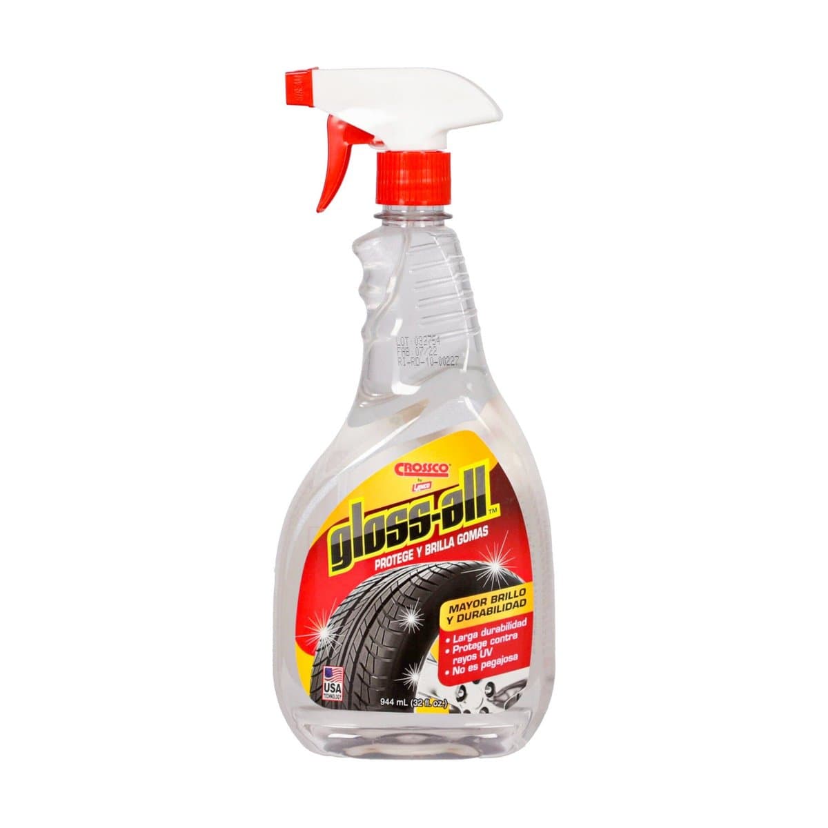 Abrillantador Crossco Para Neumáticos R/DL4115 32 Oz Abrillantador Crossco Para Neumáticos R/DL4115 32 Oz