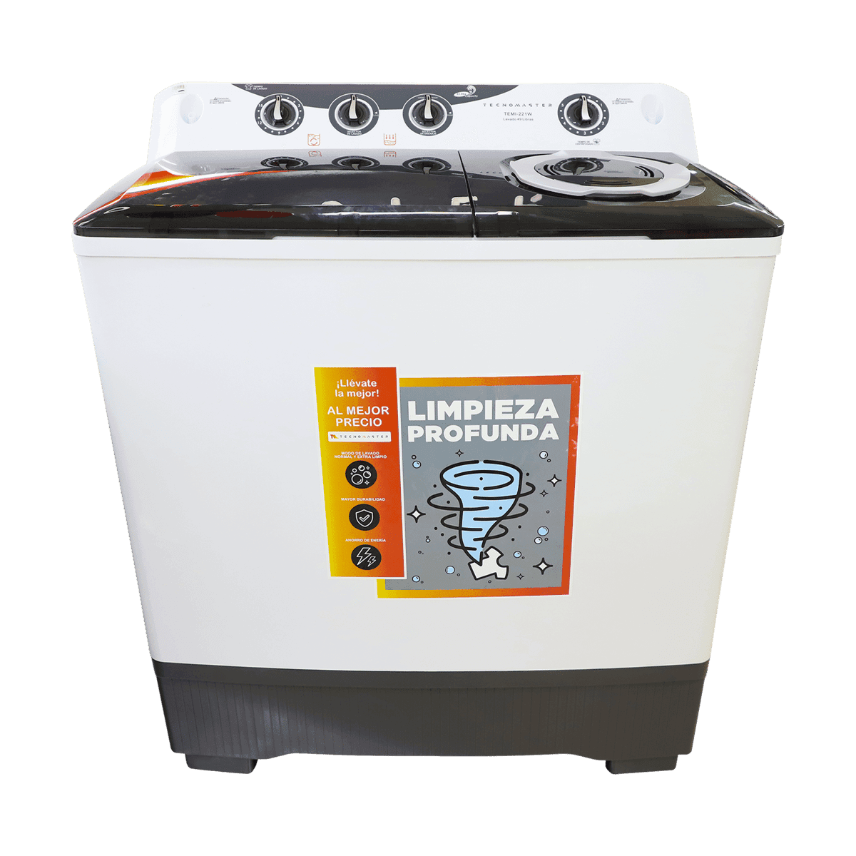 Lavadora Tecnomaster 49 Libras M/TEMI-221W Lavadora Tecnomaster 49 Libras M/TEMI-221W