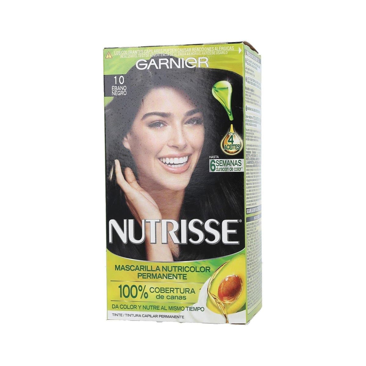 Tinte Garnier Nutrisse Ébano Negro 10 Tinte Garnier Nutrisse Ébano Negro 10