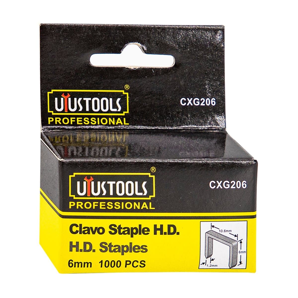 Grapas de Metal Uyustools M/F-1128 6mm 1000 Piezas Grapas de Metal Uyustools M/F-1128 6mm 1000 Piezas