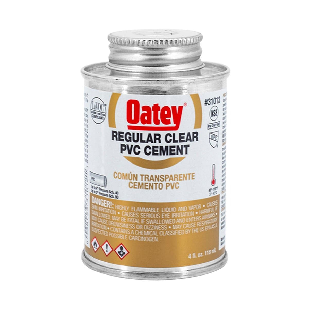 Cemento PVC Oatey Transparente 4 Oz Cemento PVC Oatey Transparente 4 Oz