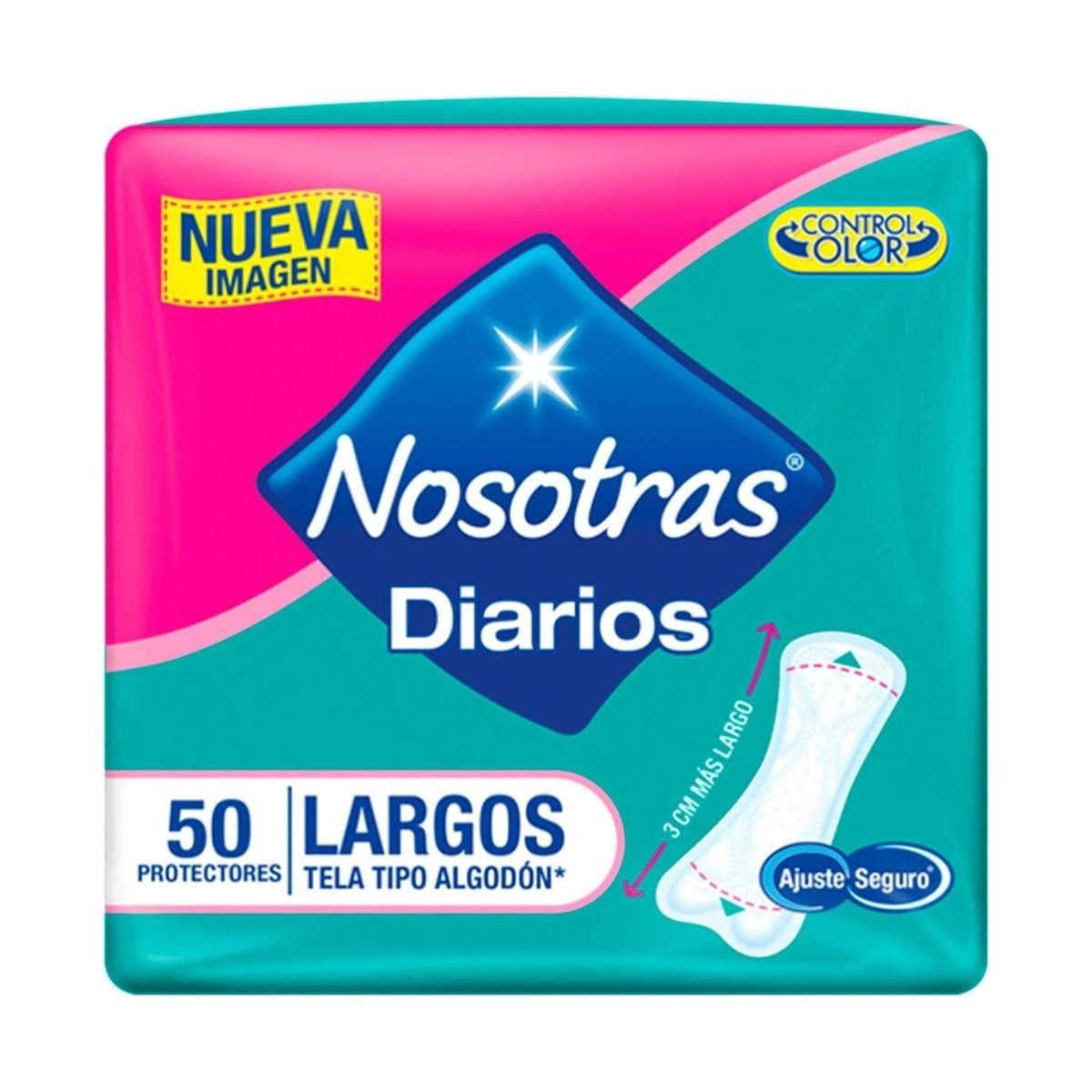 Toallas Intimas Nosotras Diarios Protectores Largos 50 Uds Toallas Intimas Nosotras Diarios Protectores Largos 50 Uds