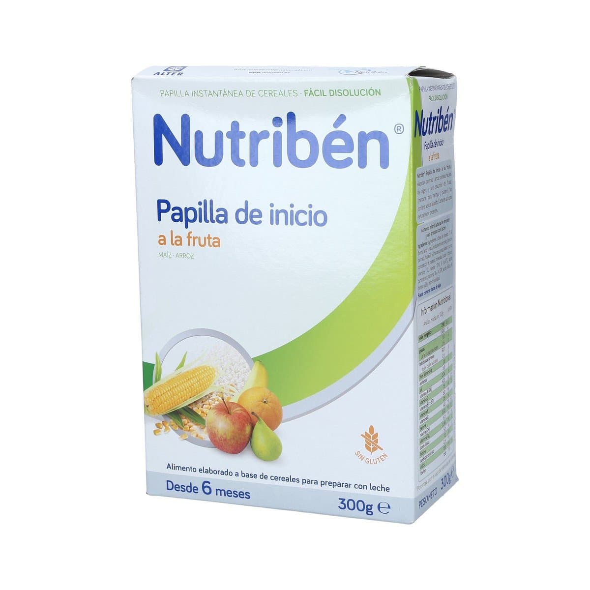 Papilla De Cereales Nutribén Inicio A La Fruta 300 g Papilla De Cereales Nutribén Inicio A La Fruta 300 g