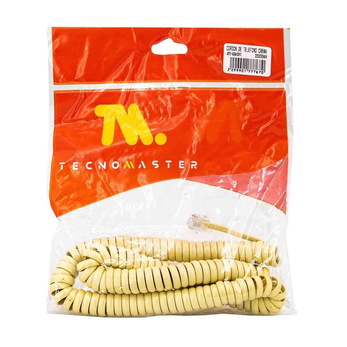 Cordón Para Teléfono Tecnomaster R/SYT-S3615FT Cordón Para Teléfono Tecnomaster R/SYT-S3615FT