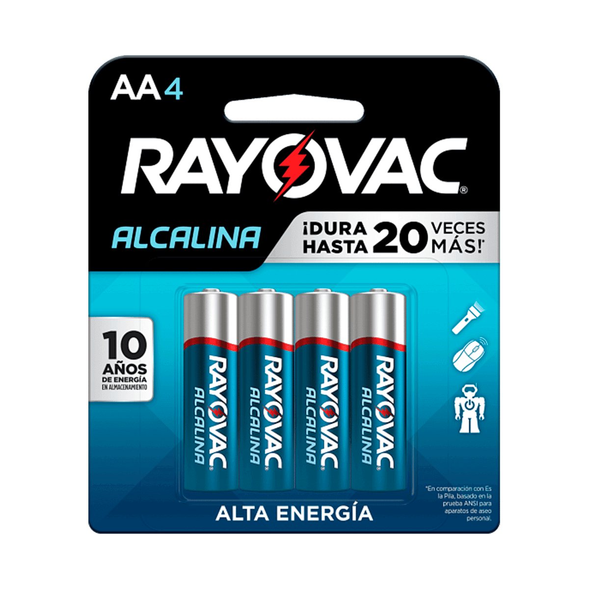 Pilas AA4 Rayovac Alcalinas 4 Uds Pilas AA4 Rayovac Alcalinas 4 Uds