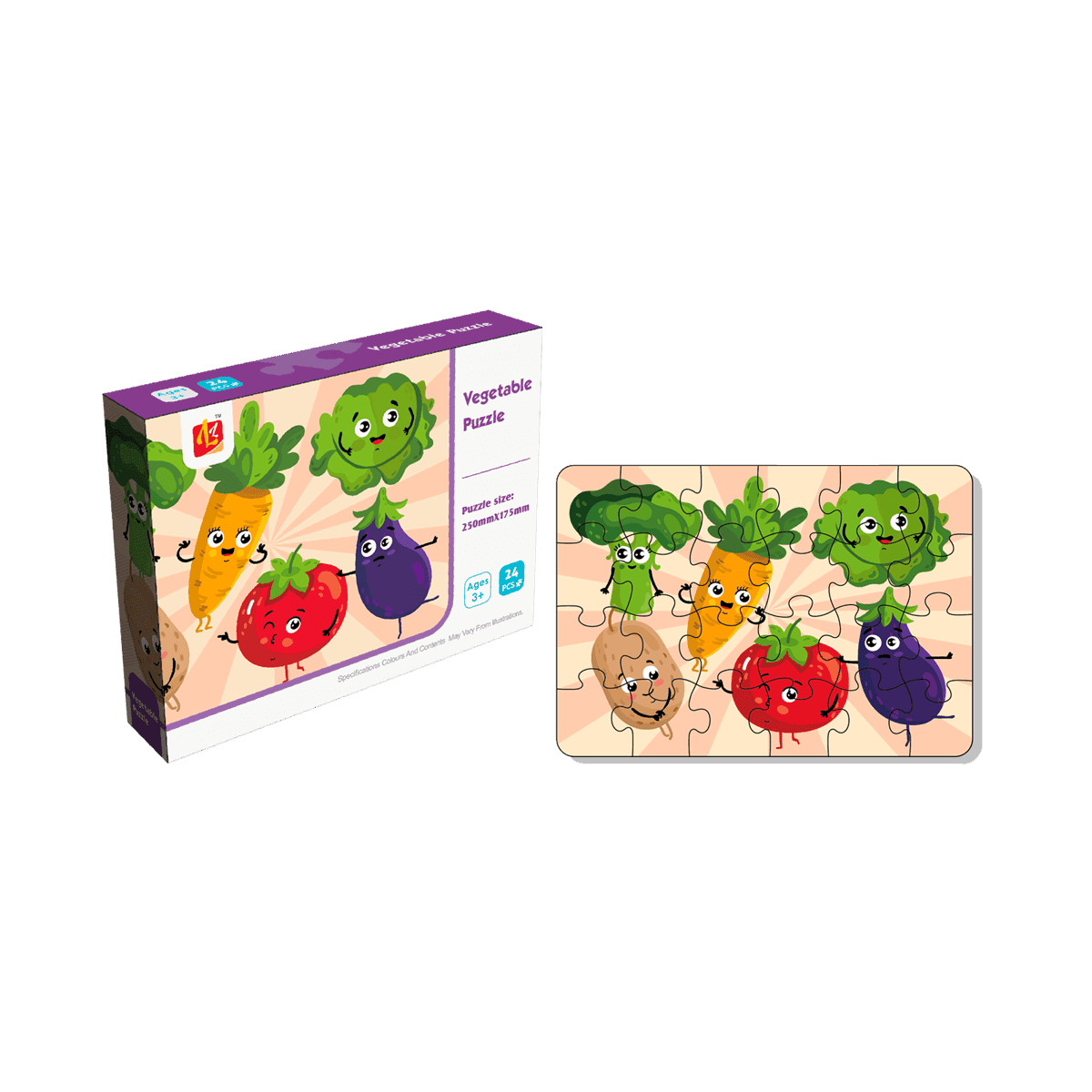 Rompecabezas De Vegetales 24pzas Rompecabezas De Vegetales 24pzas