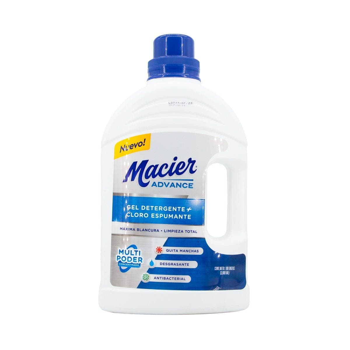 Gel Detergente Claro Espumante Macier Advance 100oz Gel Detergente Claro Espumante Macier Advance 100oz