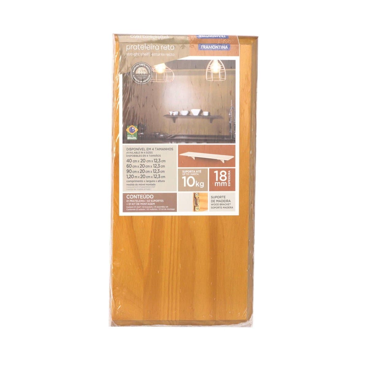 Repisa Recta Tramontina R/91241/042 Color Miel Repisa Recta Tramontina R/91241/042 Color Miel