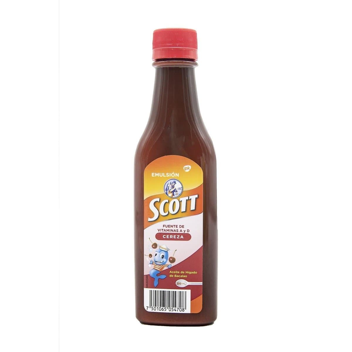 Emulsión Scott Sabor a Cereza 200ml Emulsión Scott Sabor a Cereza 200ml