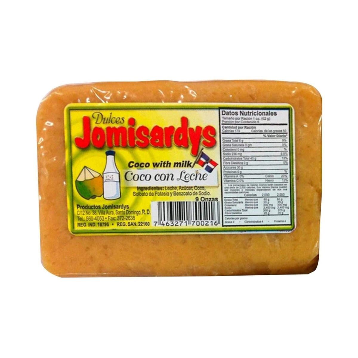 Dulce Criollo Jomisardys Coco Con Leche 9 Oz Dulce Criollo Jomisardys Coco Con Leche 9 Oz
