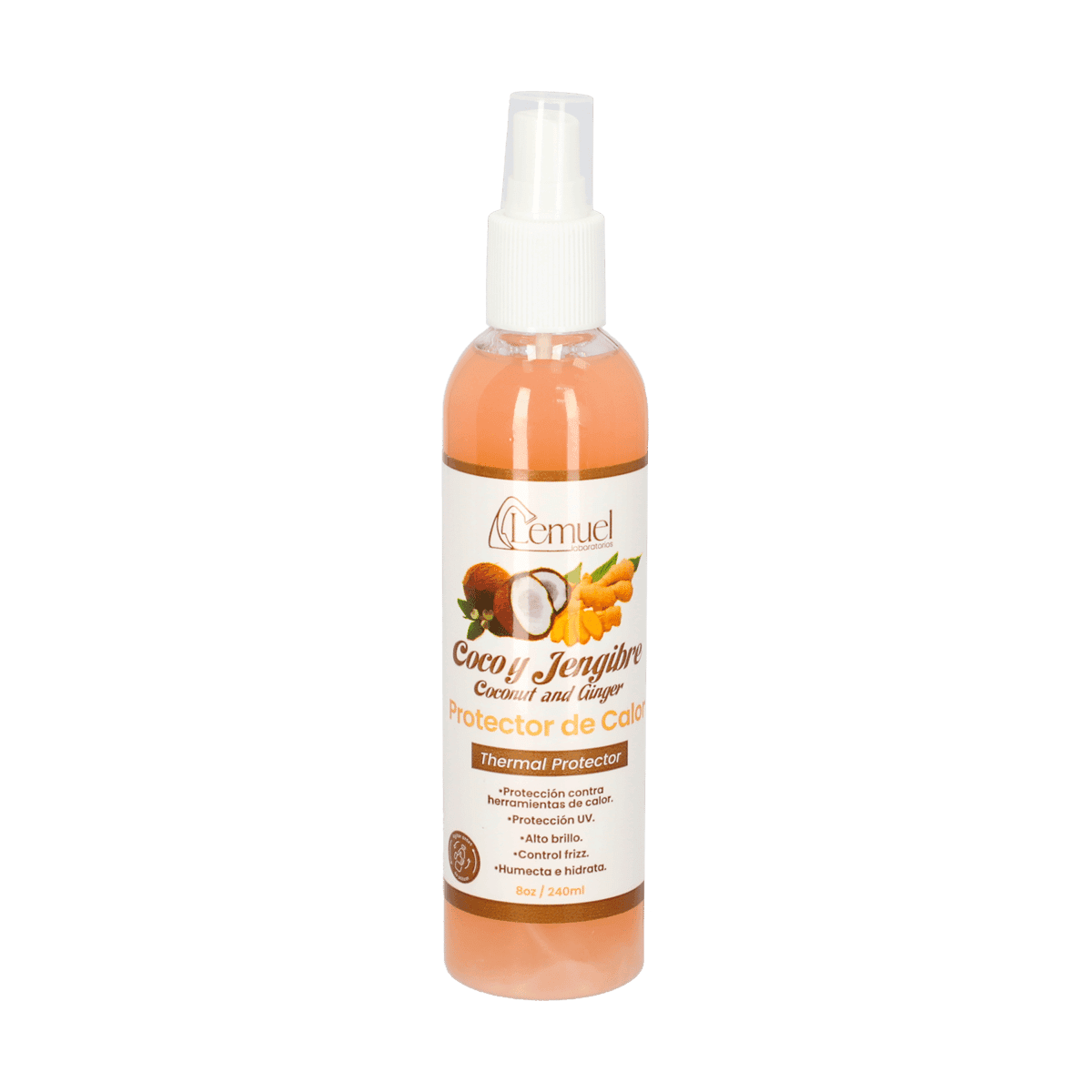 Protector De Calor Lemuel Coco y Jengibre 8oz. Protector De Calor Lemuel Coco y Jengibre 8oz.
