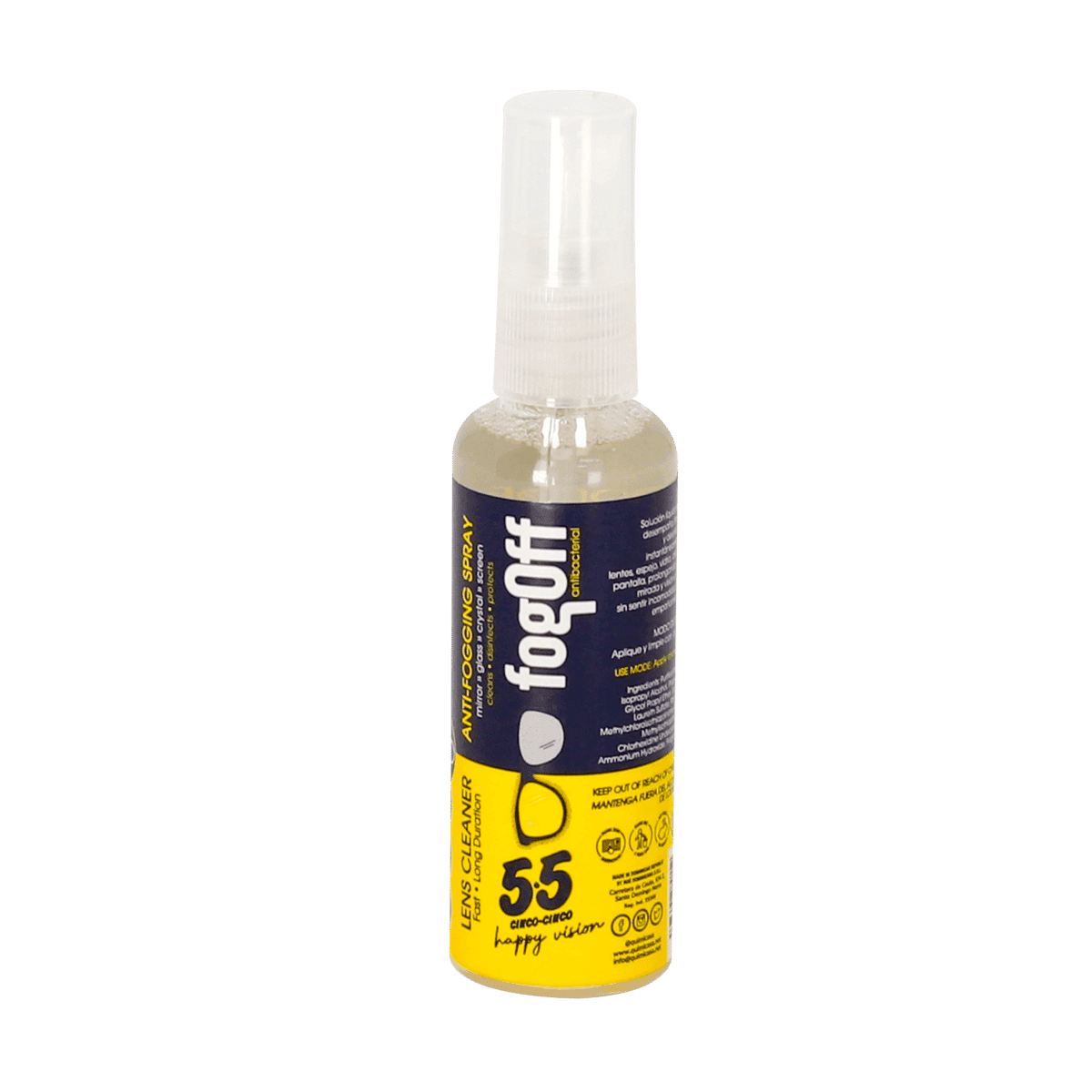 Limpiador De Lentes Fogoff 63ml Limpiador De Lentes Fogoff 63ml