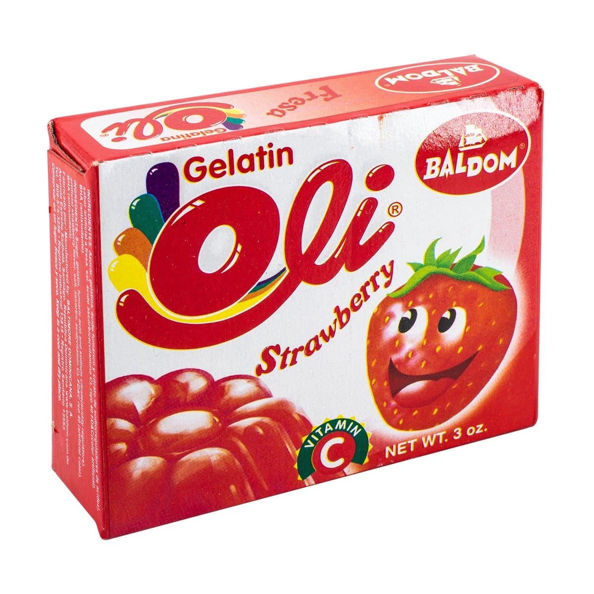 Gelatina Oli Sabor Fresa 3 Oz Gelatina Oli Sabor Fresa 3 Oz