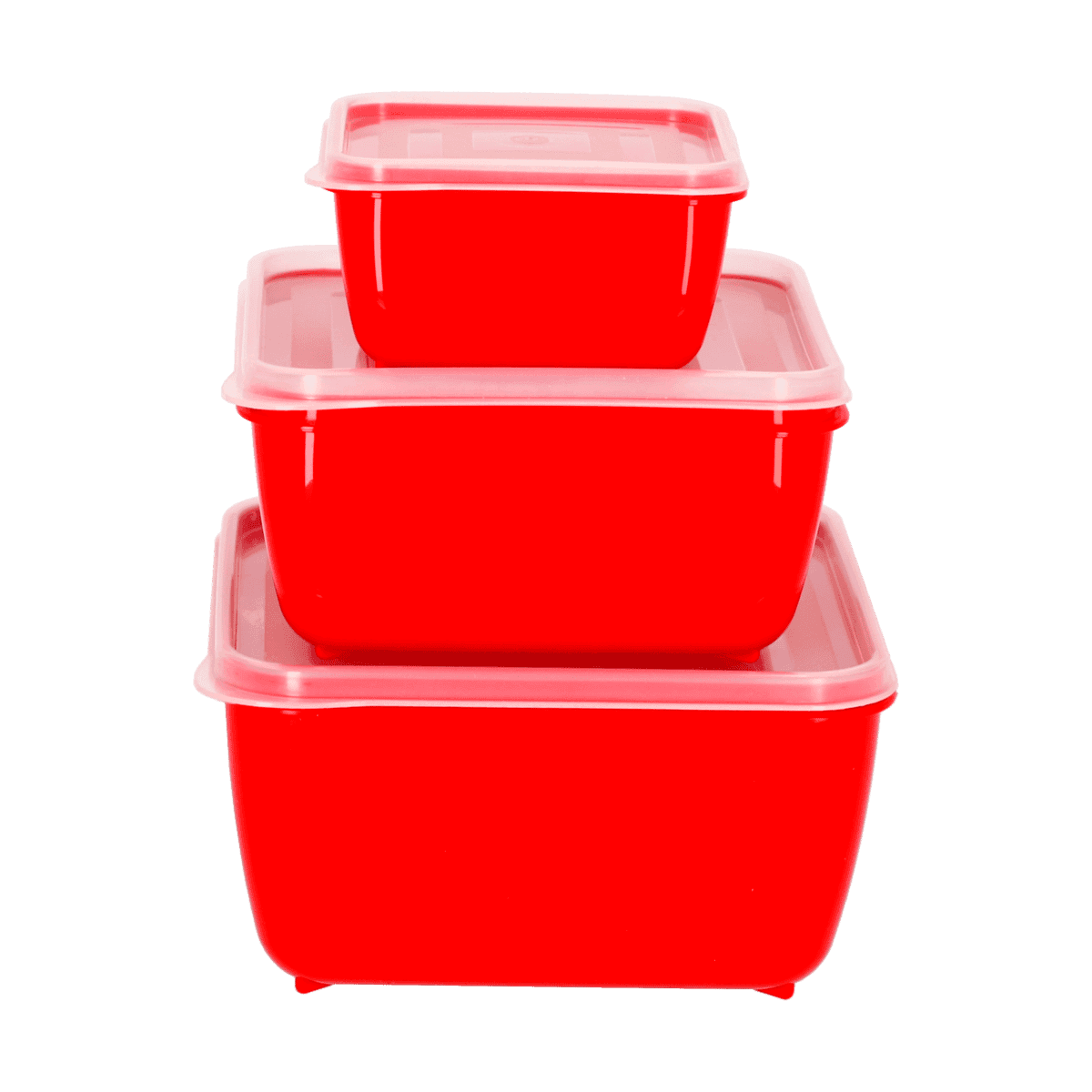 Set de Envases Cuadrados R/UZ1879-VM Rojo Set de Envases Cuadrados R/UZ1879-VM Rojo