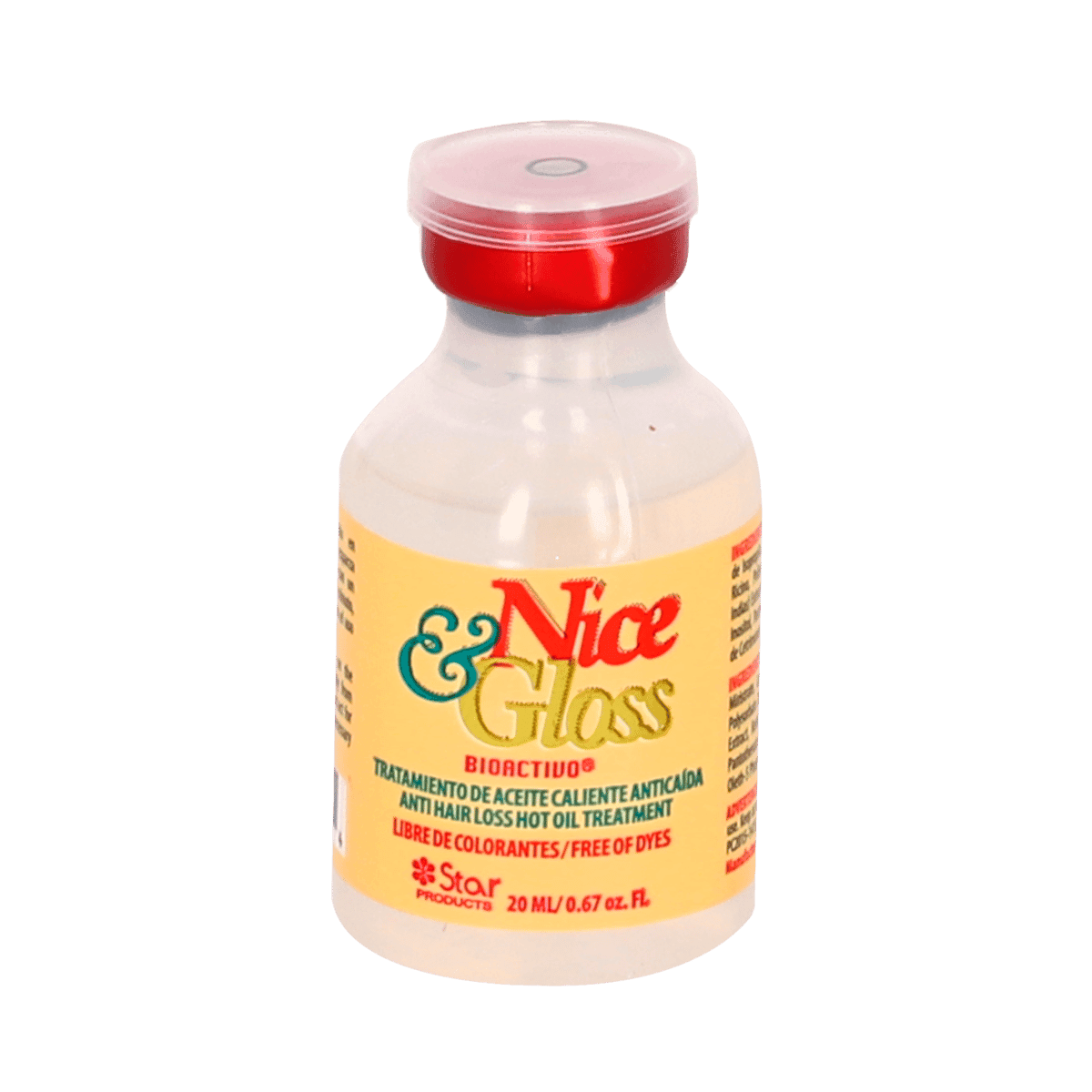 Tratamiento De Aceite Caliente Anticaída Nice y Gloss 1 Oz M/707 Tratamiento De Aceite Caliente Anticaída Nice y Gloss 1 Oz M/707