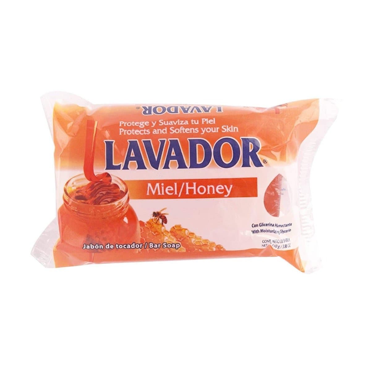 Jabón en Barra Lavador Miel 110 g Jabón en Barra Lavador Miel 110 g