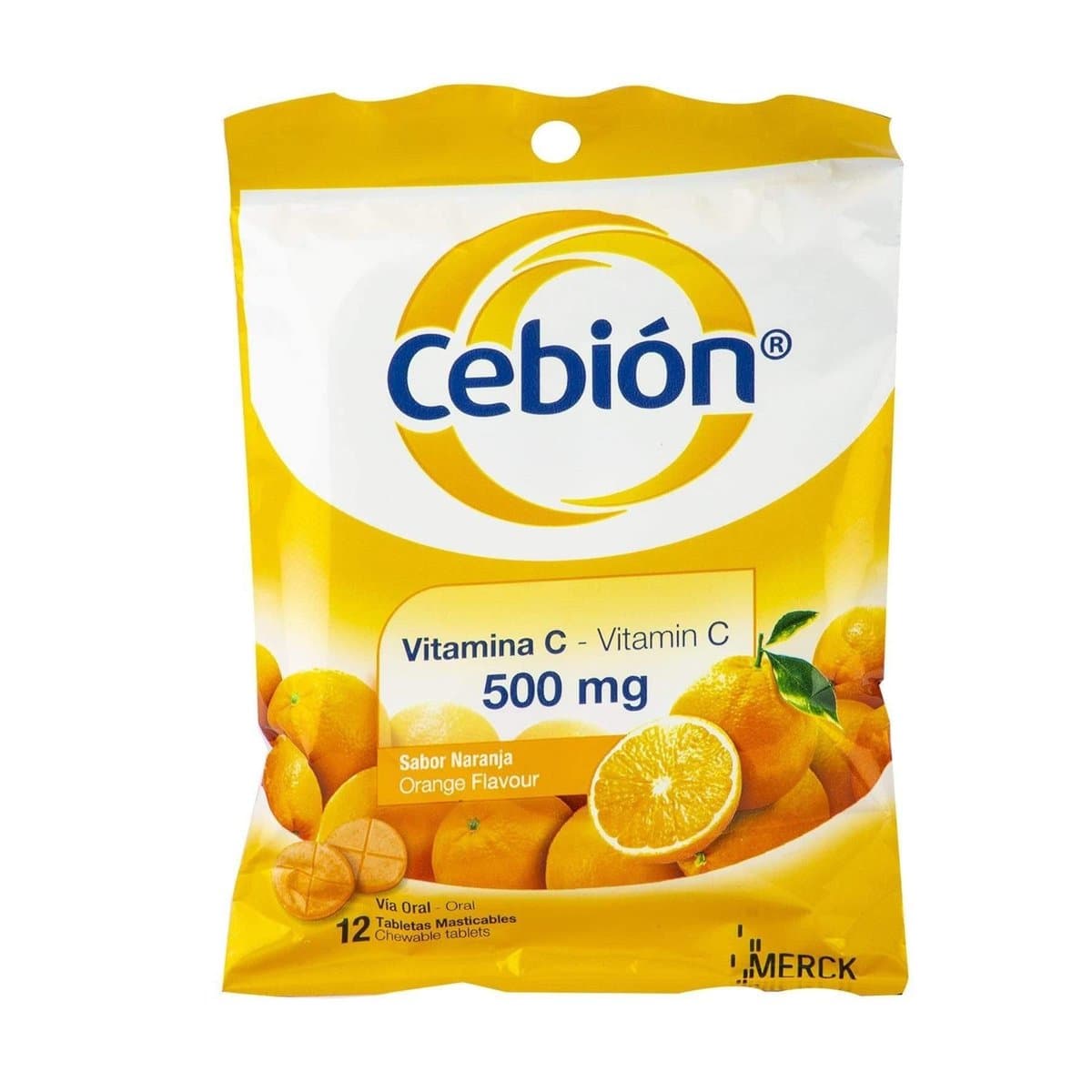 Vitamina C Cebión Masticable Naranja 500mg 12 uds Vitamina C Cebión Masticable Naranja 500mg 12 uds