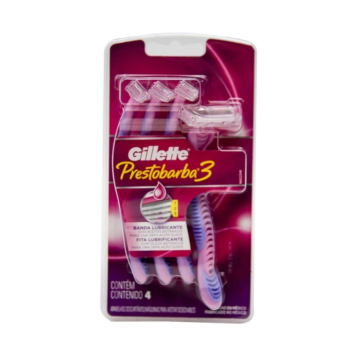Rasuradoras Gillette Prestobarba 3 Mujer Desechables 4 Máquinas Rasuradoras Gillette Prestobarba 3 Mujer Desechables 4 Máquinas