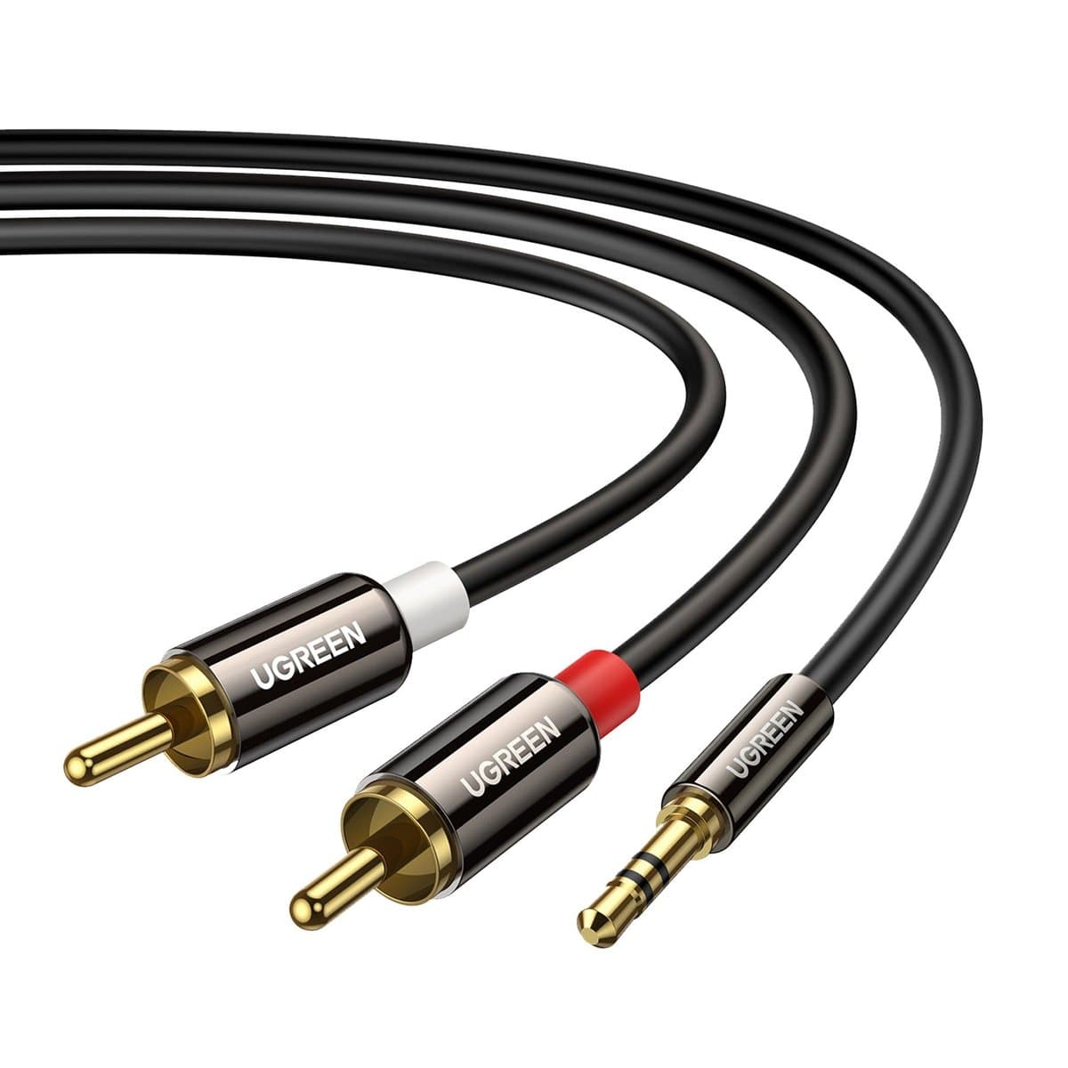 Cable de Audio Ugreen 3.5 mm A RCA M/10584 2M Cable de Audio Ugreen 3.5 mm A RCA M/10584 2M