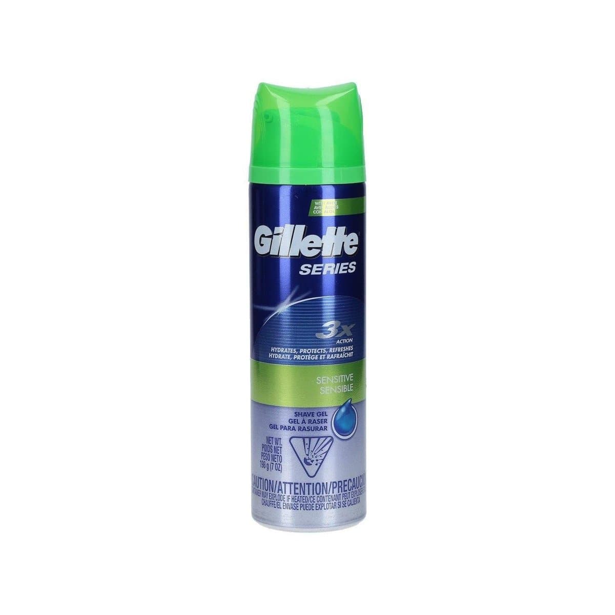 Crema de Afeitar Gillette Series 3X Piel Sensible 7 Oz Crema de Afeitar Gillette Series 3X Piel Sensible 7 Oz