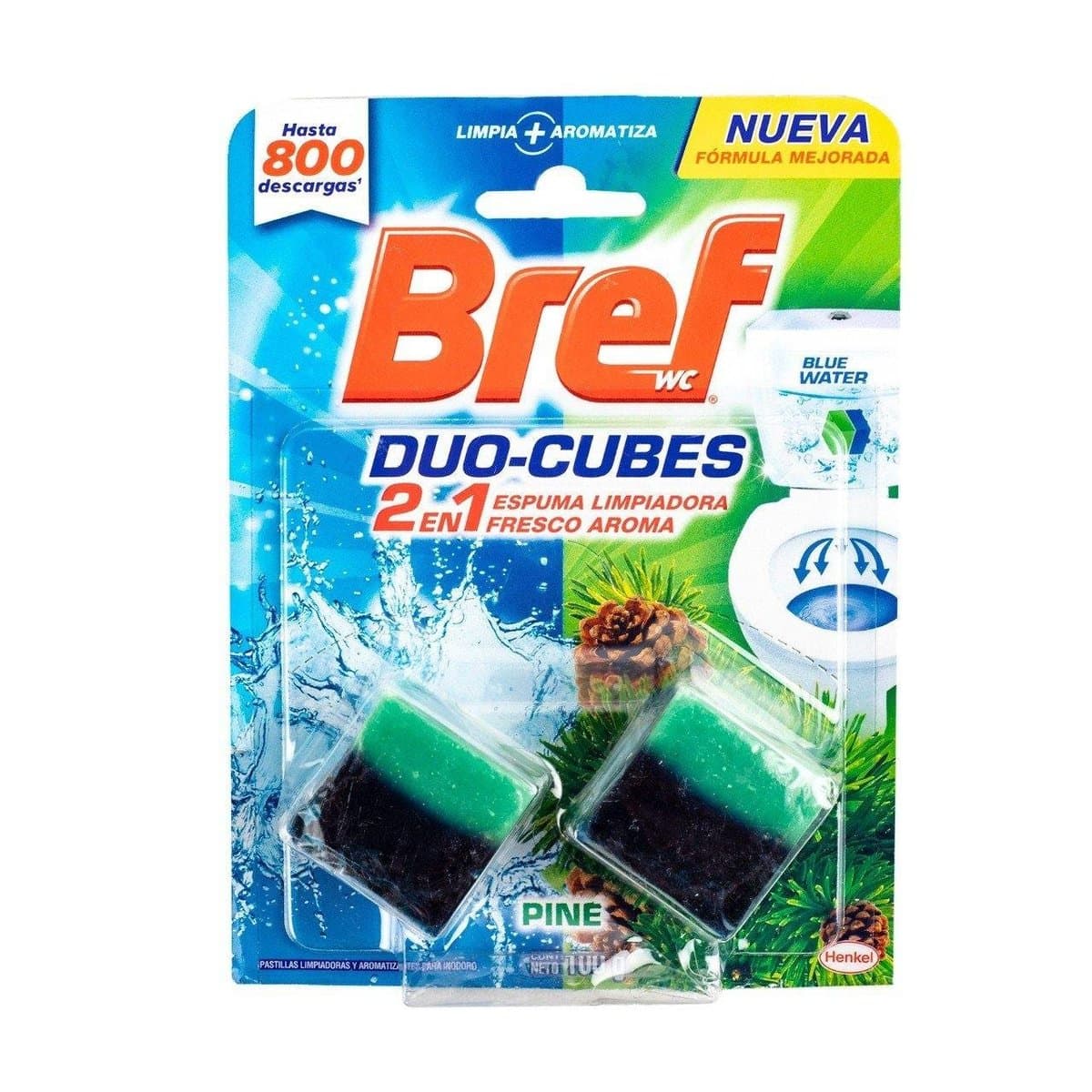 Espuma Limpiadora Bref 2 en 1 Fresco Aroma 2 uds Espuma Limpiadora Bref 2 en 1 Fresco Aroma 2 uds