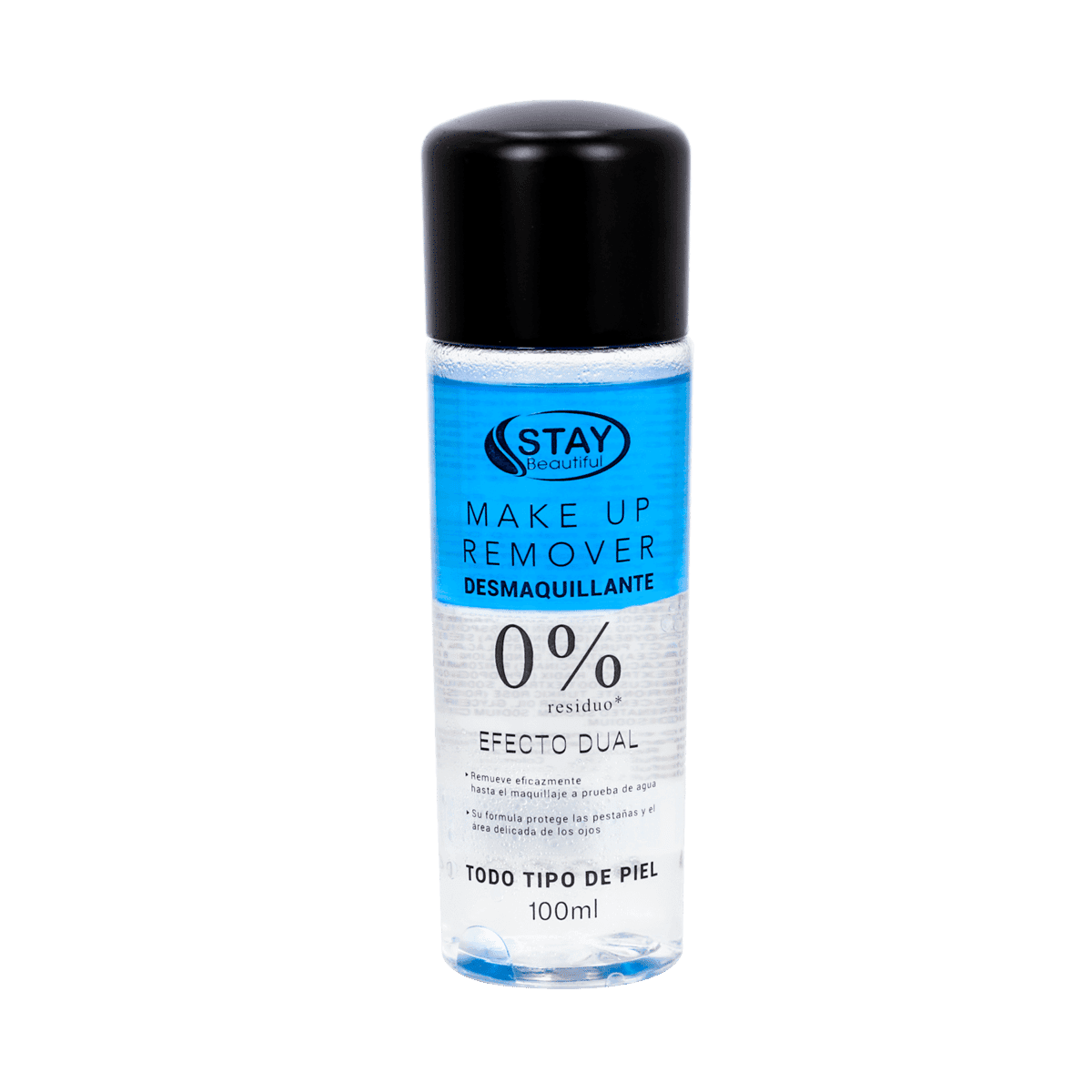 Desmaquillante Stay Efecto Dual 0% de Residuo 100ml Desmaquillante Stay Efecto Dual 0% de Residuo 100ml