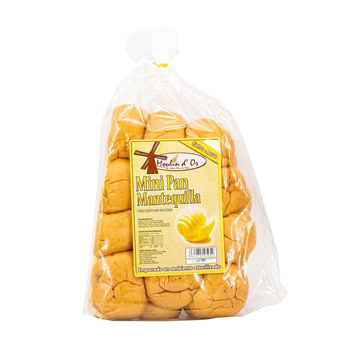 Pan Buffet Moulin D´ Or Mantequilla 520 g Pan Buffet Moulin D´ Or Mantequilla 520 g