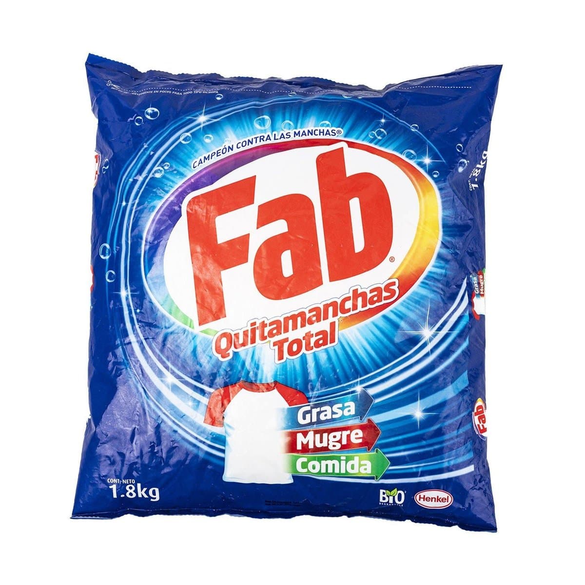 Detergente En Polvo Fab Máximo Poder 1800 g Detergente En Polvo Fab Máximo Poder 1800 g