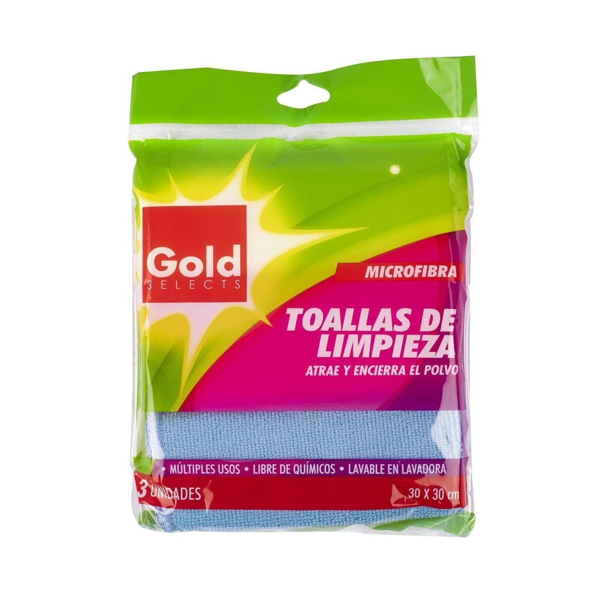 Toallas De Limpieza Gold Selects Microfibra M/NW0302 3 ud Toallas De Limpieza Gold Selects Microfibra M/NW0302 3 ud