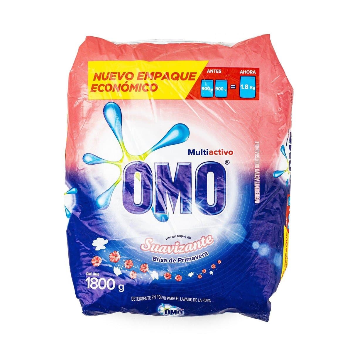 Detergente En Polvo Omo Brisa De Primavera 1800 g Detergente En Polvo Omo Brisa De Primavera 1800 g