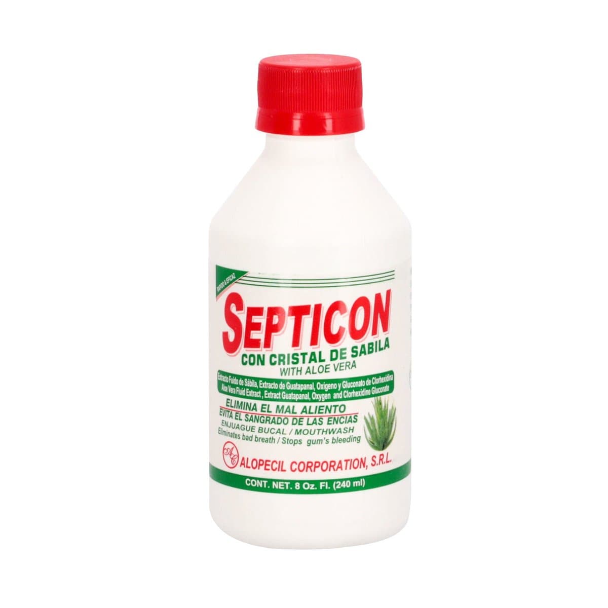 Enjuague Bucal Septicon con Cristales de Sábila 240ml Enjuague Bucal Septicon con Cristales de Sábila 240ml