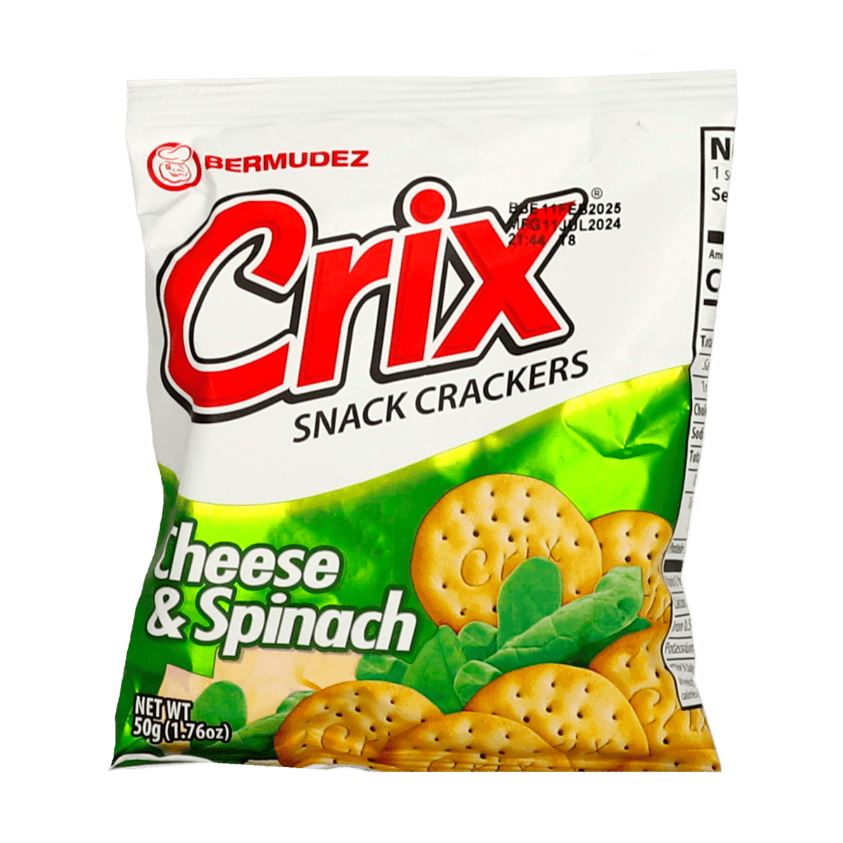 Galletas Crix Snack Cheese & Spinach 50Gr Galletas Crix Snack Cheese & Spinach 50Gr