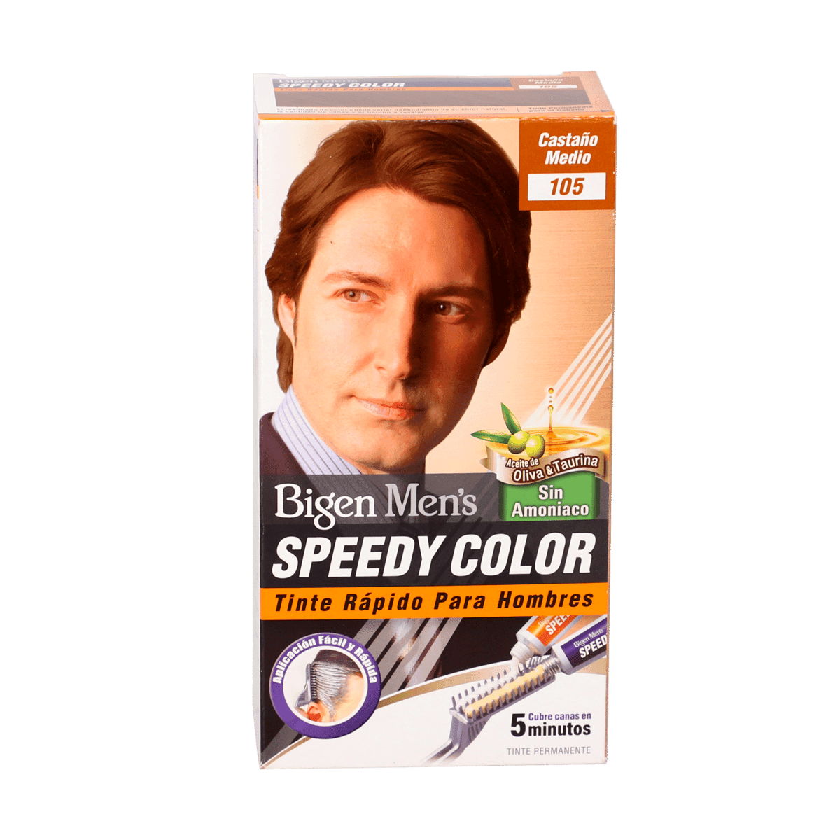Tinte Rapido para Hombres Bigen Castaño Medio 105 Tinte Rapido para Hombres Bigen Castaño Medio 105