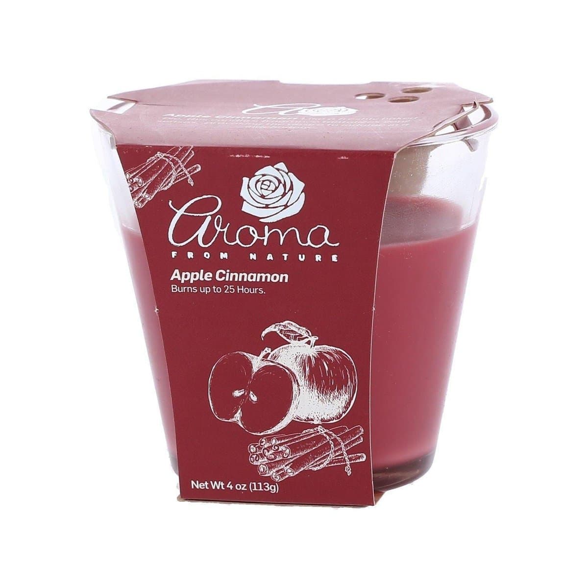 Vela Aromatica Aroma From Nature Apple Cinnamon 4 oz Vela Aromatica Aroma From Nature Apple Cinnamon 4 oz
