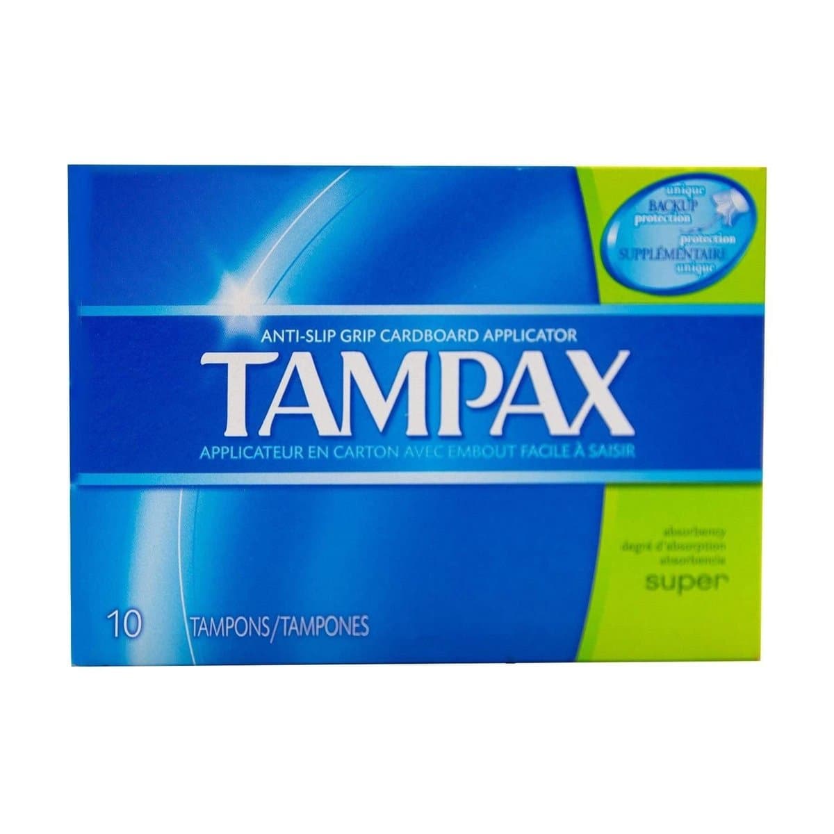 Tampones Tampax con Aplicador Súper 10 Unidades Tampones Tampax con Aplicador Súper 10 Unidades