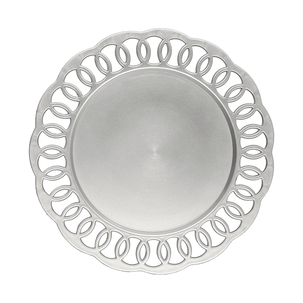 Plato Base Color Plateado 35x35x35 Plato Base Color Plateado 35x35x35