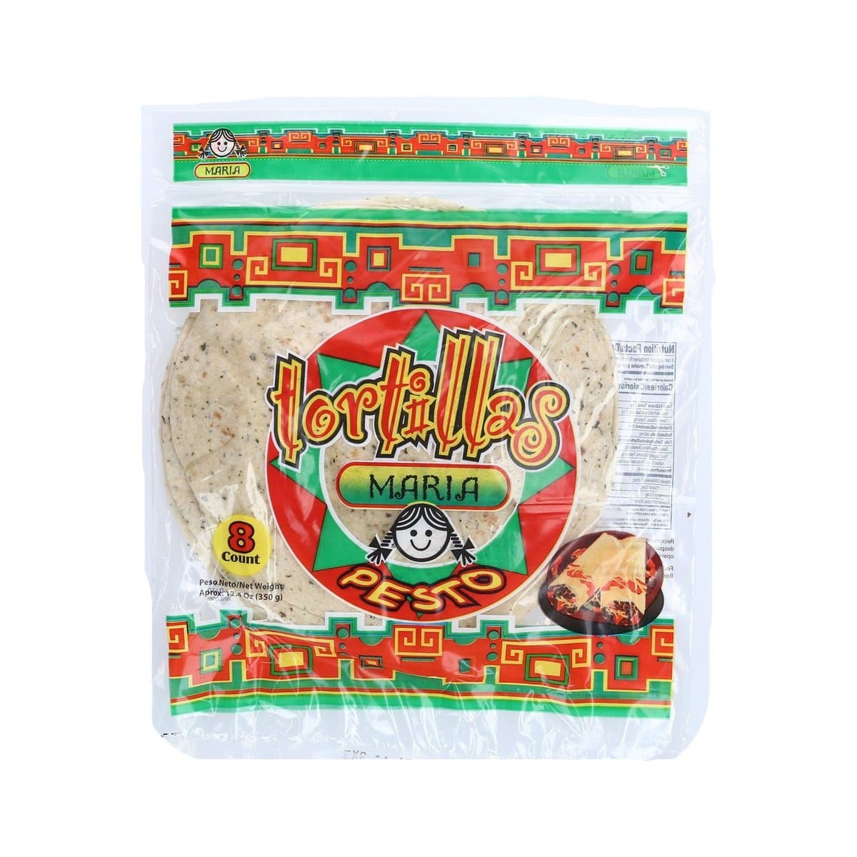 Tortillas María Al Pesto 8 uds Tortillas María Al Pesto 8 uds
