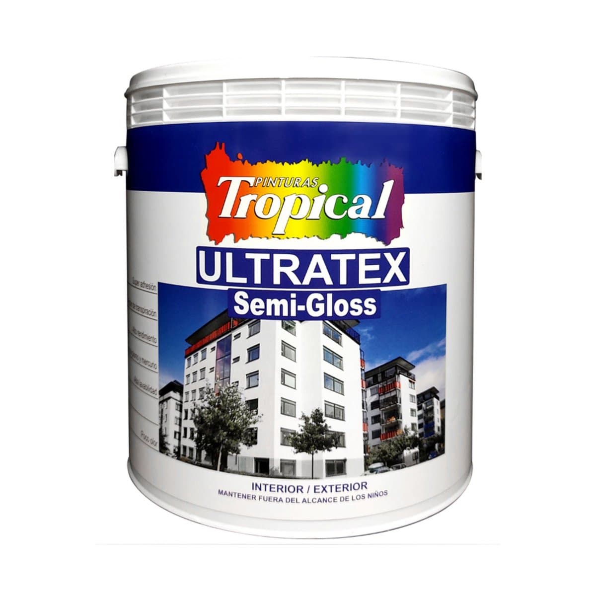 Pinturas Tropical Ultratex Semigloss 1 Galón Pinturas Tropical Ultratex Semigloss 1 Galón