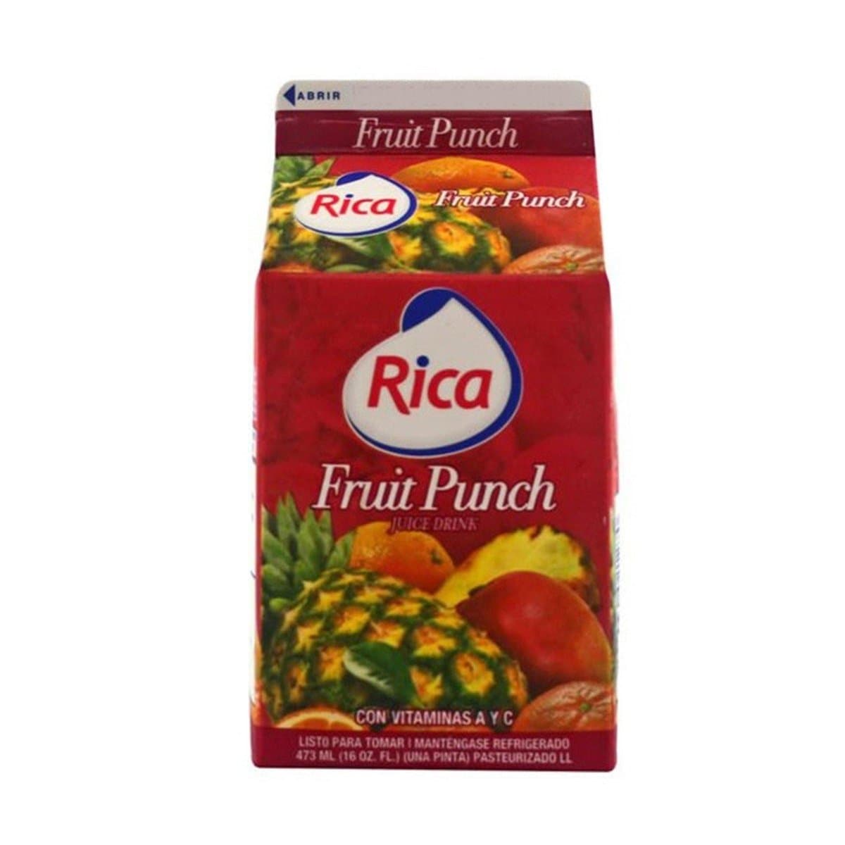 Jugo Rica Fruit Punch 473ml Jugo Rica Fruit Punch 473ml