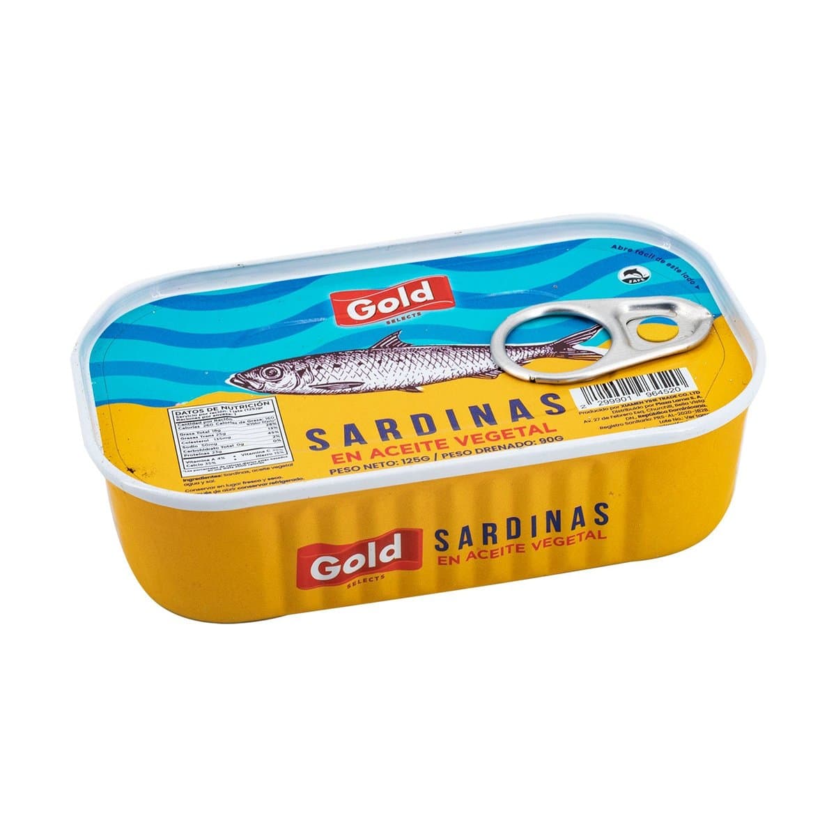 Sardinas Gold Selects En Aceite Vegetal 125 g Sardinas Gold Selects En Aceite Vegetal 125 g