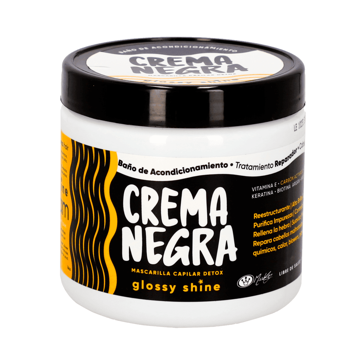 Mascarilla Capilar Crema Negra Detox Miss Key 16oz Mascarilla Capilar Crema Negra Detox Miss Key 16oz