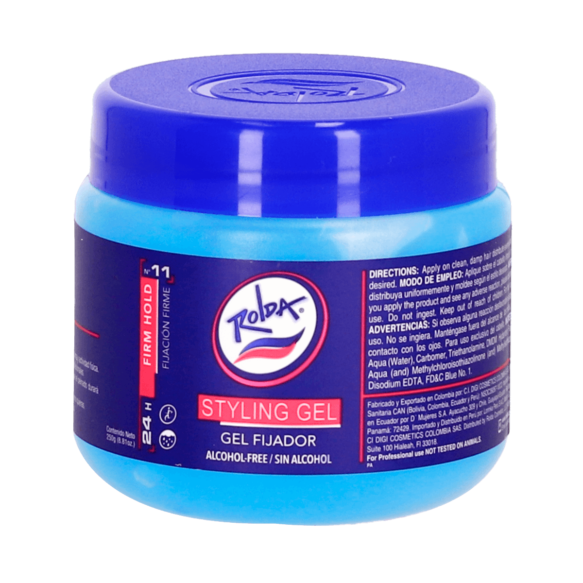 Rolda Gel Fijador Azul 250g 121 Rolda Gel Fijador Azul 250g 121