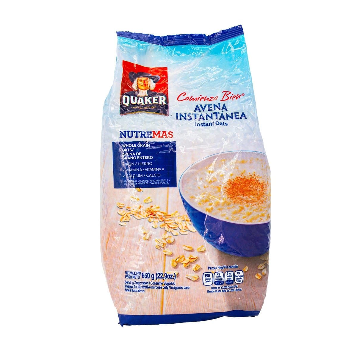Avena Instantánea Quaker 650g Avena Instantánea Quaker 650g