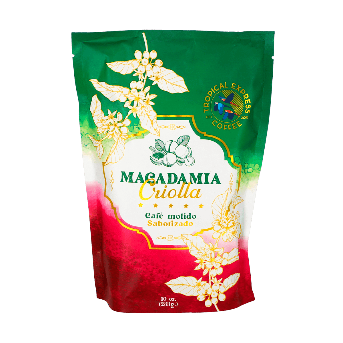 Café Molido Saborizado Tropical Express Macadamia Criolla 283g Café Molido Saborizado Tropical Express Macadamia Criolla 283g