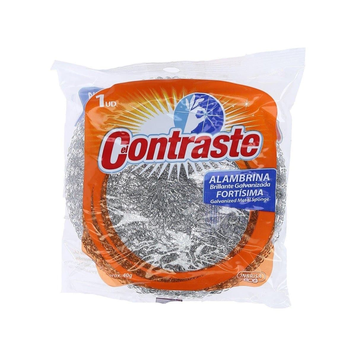 Esponja de Alambre El Contraste Extra Fuerte 40g Esponja de Alambre El Contraste Extra Fuerte 40g